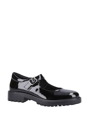 Черный лакированный - Hush Puppies Старшие Aurora обувь - Image 1 of 4