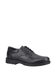 Hush Puppies Senior Brian Black Shoes - Image 1 of 4