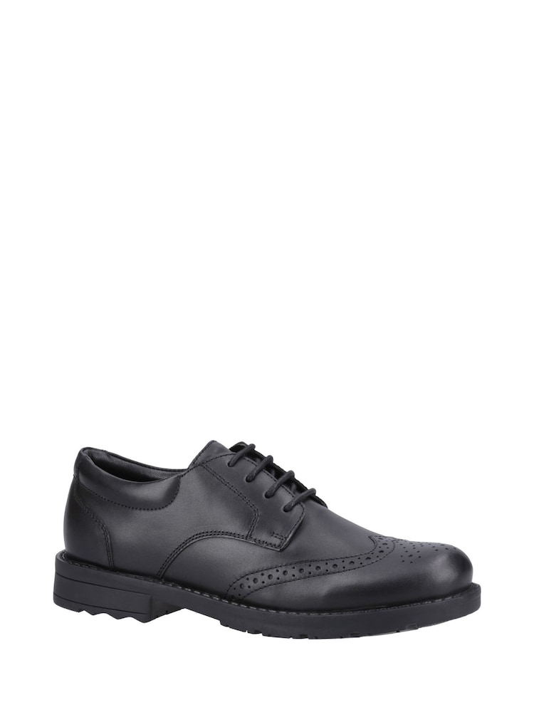 Hush Puppies Senior Brian Black Shoes - Image 1 of 4