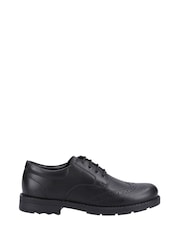 Hush Puppies Senior Brian Black Shoes - Image 4 of 4