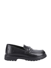 Hush Puppies Lydia Senior Black Patent Shoes - Image 1 of 5
