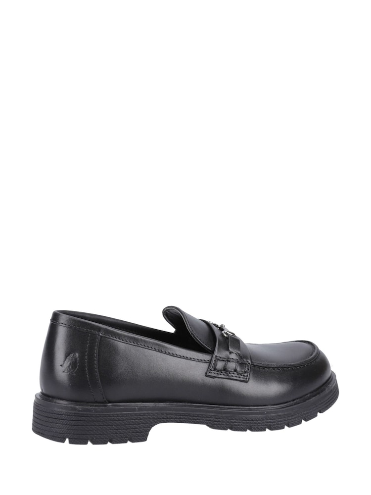Cuir noir - Hush Puppies Lydia Senior Black Patent School Shoes - Image 4 of 5
