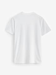 Bela - Gap Everyday Logo 100% Cotton okrogel ovratnik; z okroglim ovratnikom kratek rokav; s kratkimi rokavi majica - Slika 6 iz 7