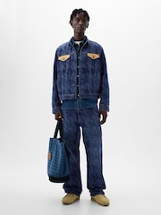 Gap Blue Dapper Dan Organic Cotton Icon Denim Jacket - Image 3 of 5