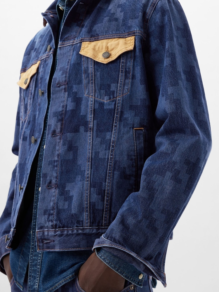 Gap Blue Dapper Dan Organic Cotton Icon Denim Jacket - Image 5 of 5