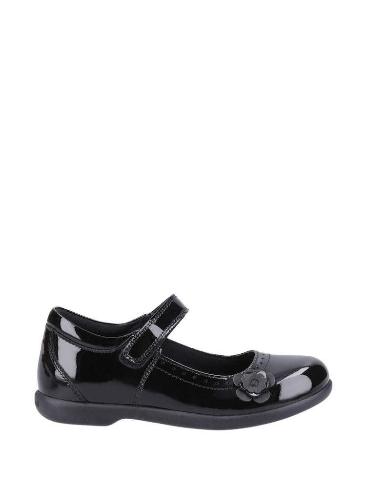 Hush Puppies Junior Bethany Patent Black Shoes - Image 1 of 4