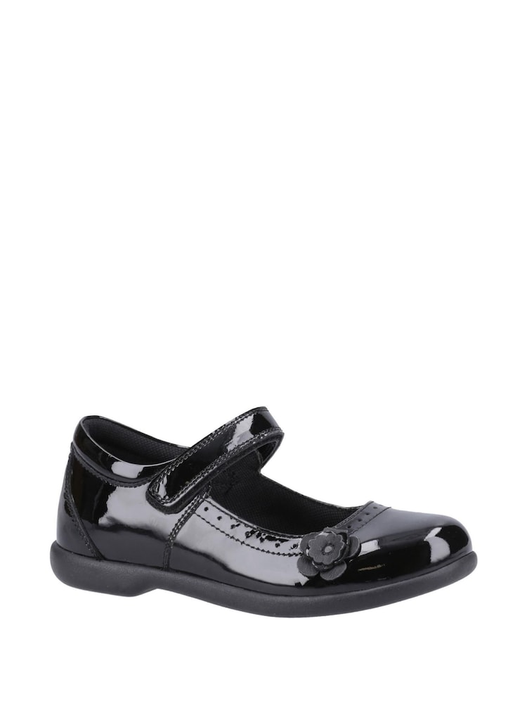Hush Puppies Junior Bethany Patent Black Shoes - Image 2 of 4