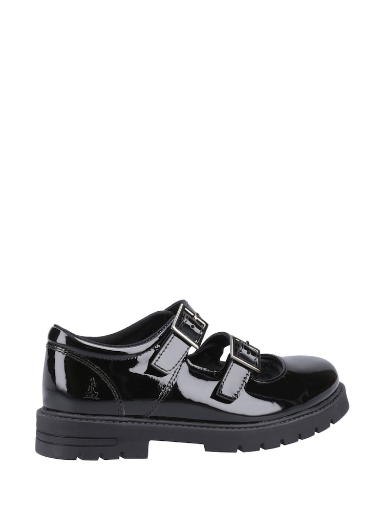 Hush Puppies Junior Ella Black Patent Shoes - Image 2 of 4