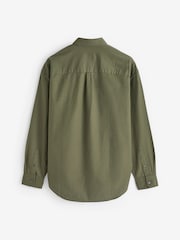 Gap Green Long Sleeve Oversized Oxford Shirt - Image 5 of 6