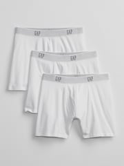 Gap White Cotton Logo 3 Pack Boxers - Image 1 of 4