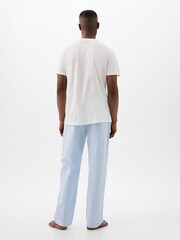 Gap Light Blue Soft Cotton Woven Pyjama Bottoms - Image 2 of 3