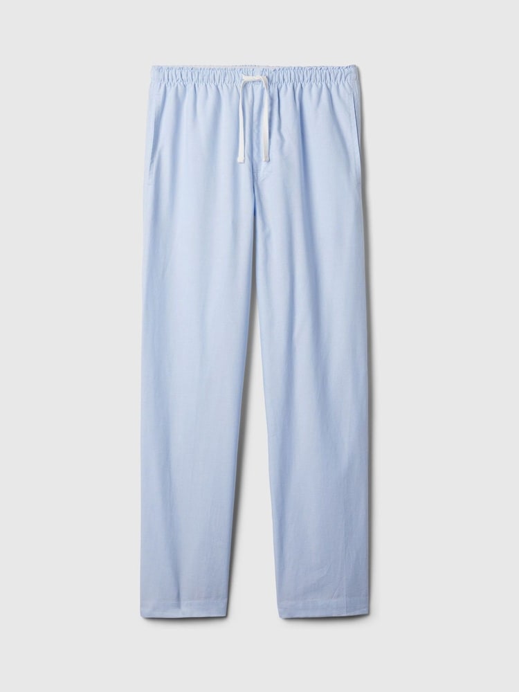 Gap Light Blue Soft Cotton Woven Pyjama Bottoms - Image 3 of 3