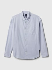 Gap Blue Long Sleeve Oversized Oxford Shirt - Image 3 of 3