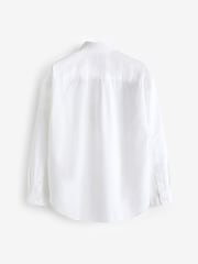Gap White Long Sleeve Oversized Oxford Shirt - Image 3 of 6