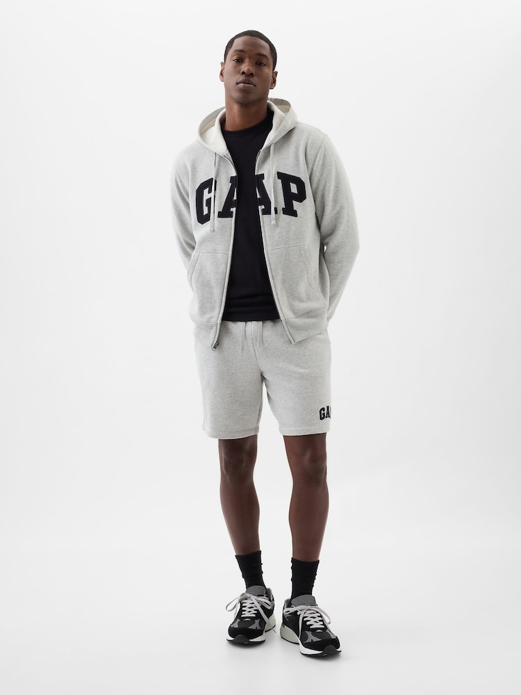Gap Grey Pull On Logo Shorts - Image 2 of 2 Gap Grey Pull On Logo Shorts - Image 2 of 2
