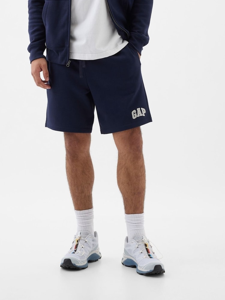 Gap Navy Blue Pull On Logo Shorts - Image 2 of 2 Gap Navy Blue Pull On Logo Shorts - Image 2 of 2