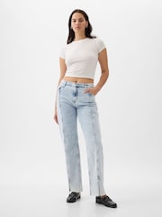 Gap Acid Wash Blue Mid Rise 90s Loose Jeans - Image 2 of 6
