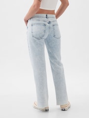 Gap Acid Wash Blue Mid Rise 90s Loose Jeans - Image 4 of 6