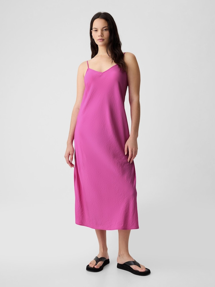 Gap Pink Slip Midi Dress - Image 1 of 4 Gap Pink Slip Midi Dress - Image 1 of 4