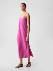 Gap Pink Slip Midi Dress - Image 3 of 4
