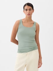 Gap Green Modern Modal Scoop Neck Vest - Image 1 of 3