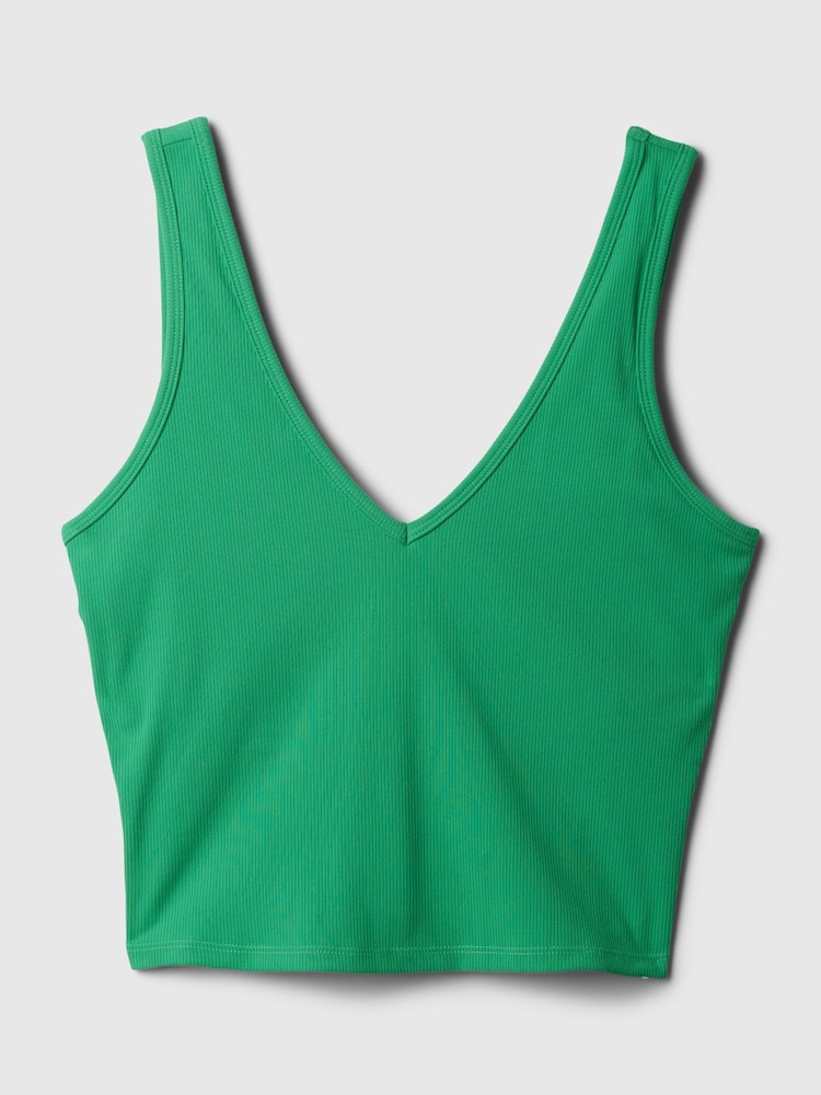 Gap Green Studio Ribbed V Neck Brami - Image 4 of 4