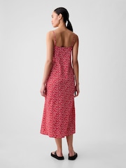 Gap Red Floral Slip Midi Dress - Image 2 of 4