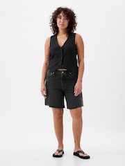 Gap Black Loose Bermuda Short - Image 1 of 4