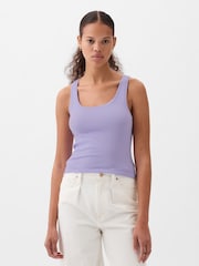 Gap Purple Modern Modal Scoop Neck Vest - Image 1 of 1