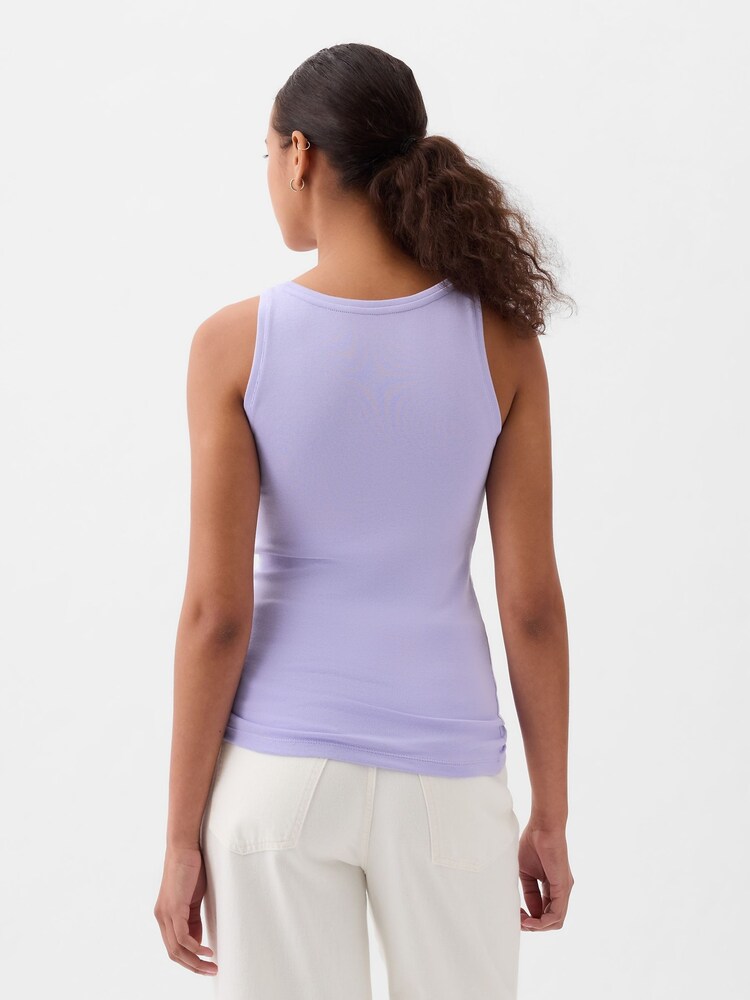Gap Purple Modern Modal Scoop Neck Vest - Image 2 of 5