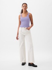 Gap Purple Modern Modal Scoop Neck Vest - Image 3 of 5
