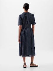 Gap Durchgeknöpftes Midikleid aus Denim mit Spitze - Bild 2 von 4