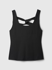 Gap Black Studio Twist Back Support Tank Top - Image 3 of 4