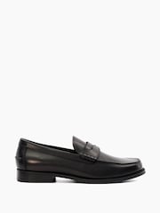 Dune London Black Samson Penny Loafers - Image 1 of 4