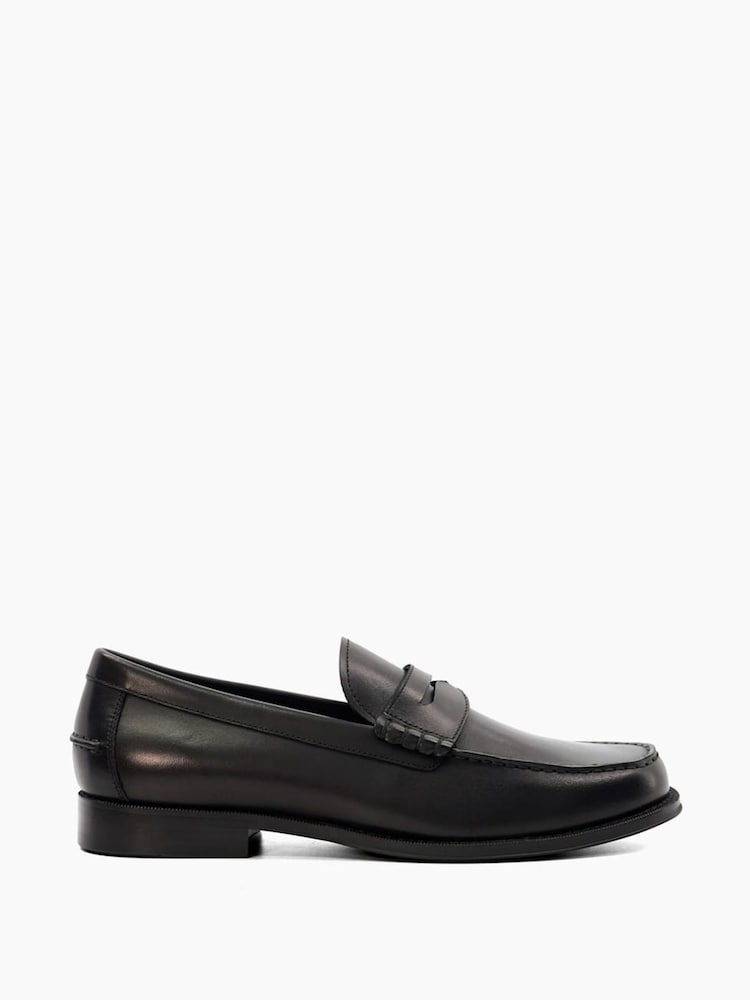 Dune London Black Samson Penny Loafers - Image 1 of 4