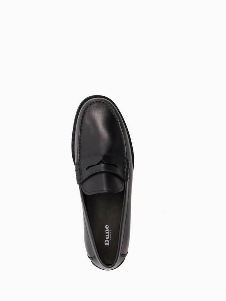 Dune London Black Samson Penny Loafers - Image 4 of 4