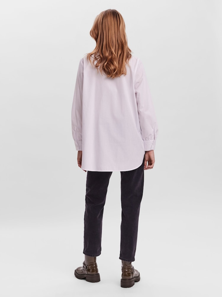 VERO MODA White Relaxed Fit Shirt - Image 2 of 6