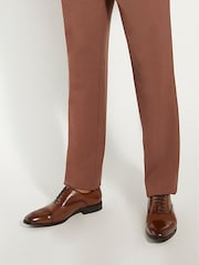 Dune London Brown Wide Fit Secrecy Oxford Toe Cap Lace-Up Shoes - Image 6 of 6
