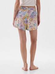 Blumenmuster in Lila - Gap Pyjama-Shorts aus Popeline - Bild 2 von 3