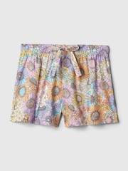 Blumenmuster in Lila - Gap Pyjama-Shorts aus Popeline - Bild 3 von 3