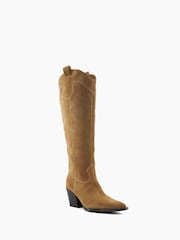 Braun - Dune London Tennessee Westernstiefel mit hohem Schaft - Bild 4 von 6