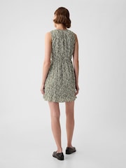 Gap Green Crinkle Mini Dress - Image 3 of 6