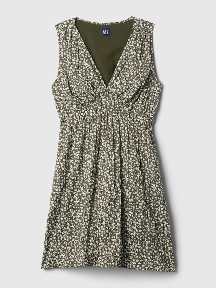 Gap Green Crinkle Mini Dress - Image 6 of 6
