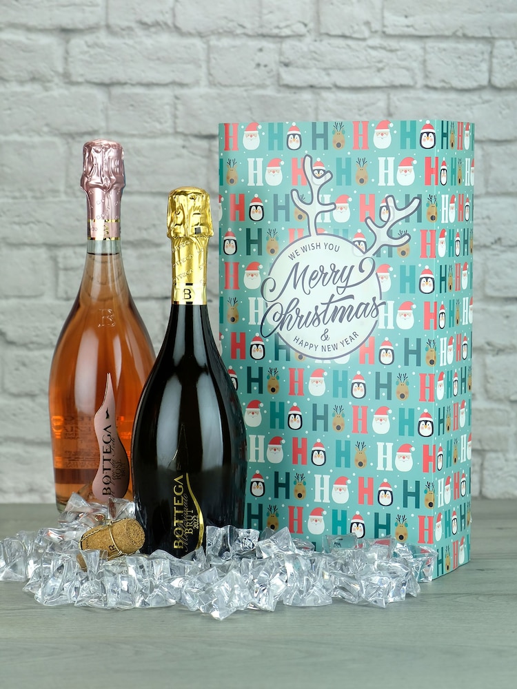 LeBonVin Bottega Sparkling Duo Wine Ho Ho Ho Christmas Gift - Image 1 of 1