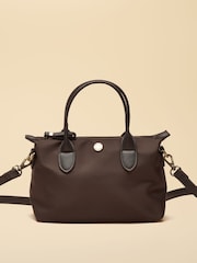 Joules Mini Chocolate Brown Crossbody Handbag - Image 1 of 9