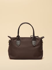Joules Mini Chocolate Brown Crossbody Handbag - Image 6 of 9
