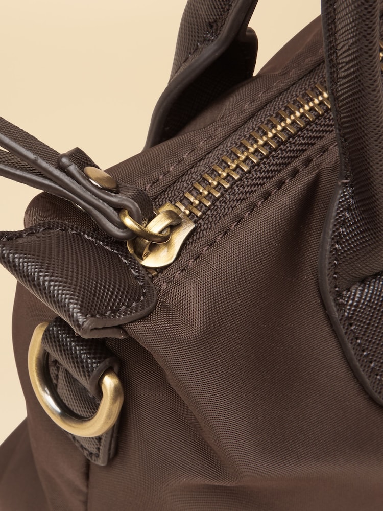 Joules Mini Chocolate Brown Crossbody Handbag - Image 9 of 9 Joules Mini Chocolate Brown Crossbody Handbag - Image 9 of 9