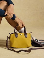 Joules Mini Yellow Crossbody Handbag - Image 3 of 10