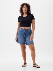 Gap Blue Loose Bermuda Short - Image 1 of 8