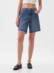 Gap Blue Loose Bermuda Short - Image 4 of 8